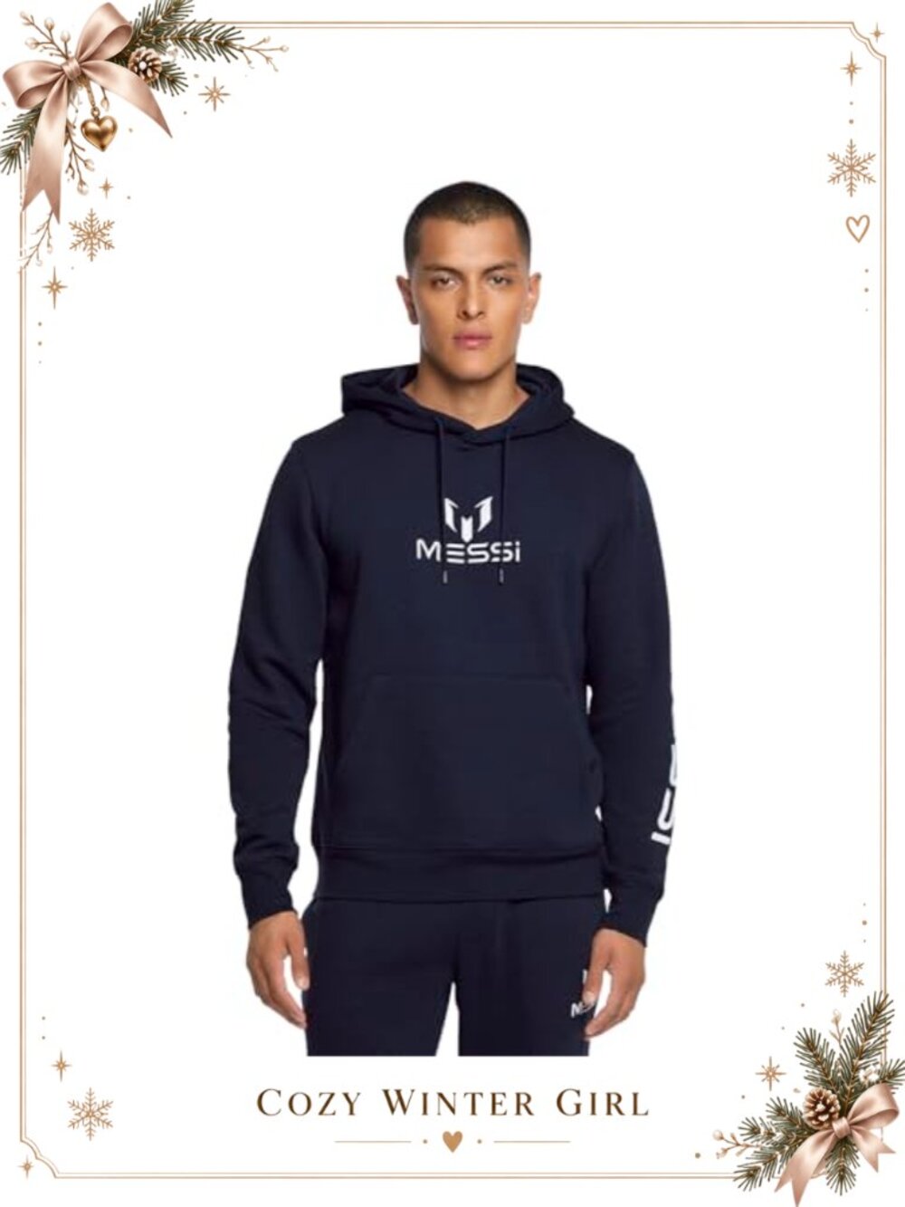 Messi Men's Hoodie Pullover Sweatshirt Cotton Blend Casual